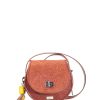 Bags Angel Lozano | Natalia Engraved Leather Brown