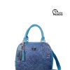 Bags Angel Lozano | Elsa Blue Engraved Leather