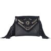 Bags Angel Lozano | Aurora Black Laser Cut Leather