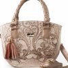 Bags Angel Lozano | Citlali Rose Gold Engraved Leather