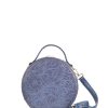 Bags Angel Lozano | Quetzal Blue Engraved Leather