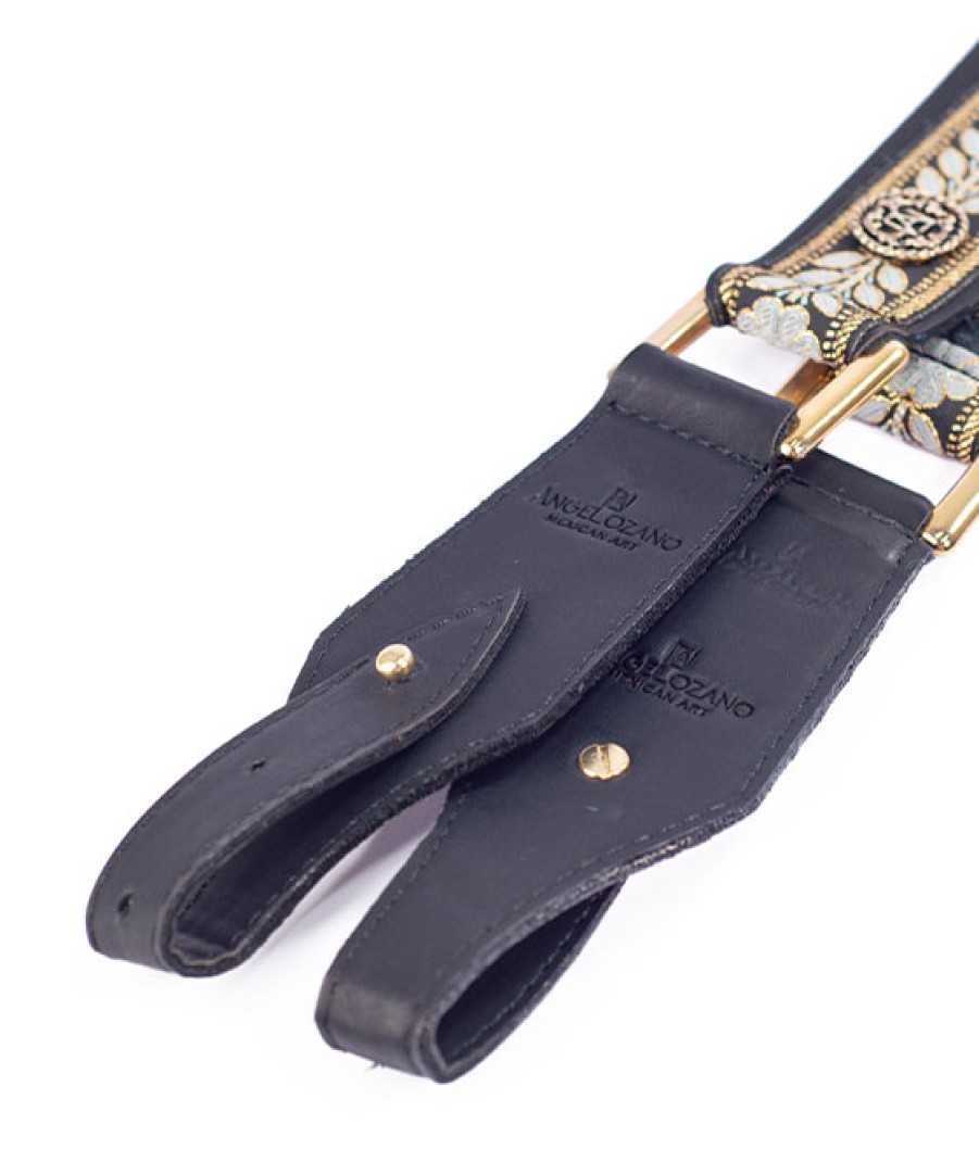 Accessories Angel Lozano | Black Woven Leather Handle