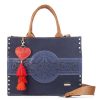 Bags Angel Lozano | Debora Blue Laser Cut Denim