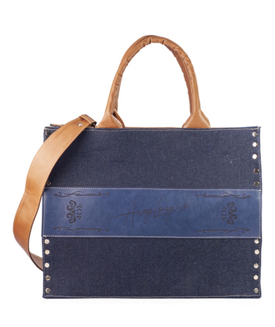 Bags Angel Lozano | Debora Blue Laser Cut Denim