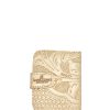 Accessories Angel Lozano | Gold Engraved Leather Card Holder