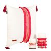 Cojines Angel Lozano | Red Jute Cushion And Candle Kit