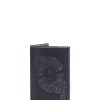 Accessories Angel Lozano | Engraved Leather Passport Holder Black