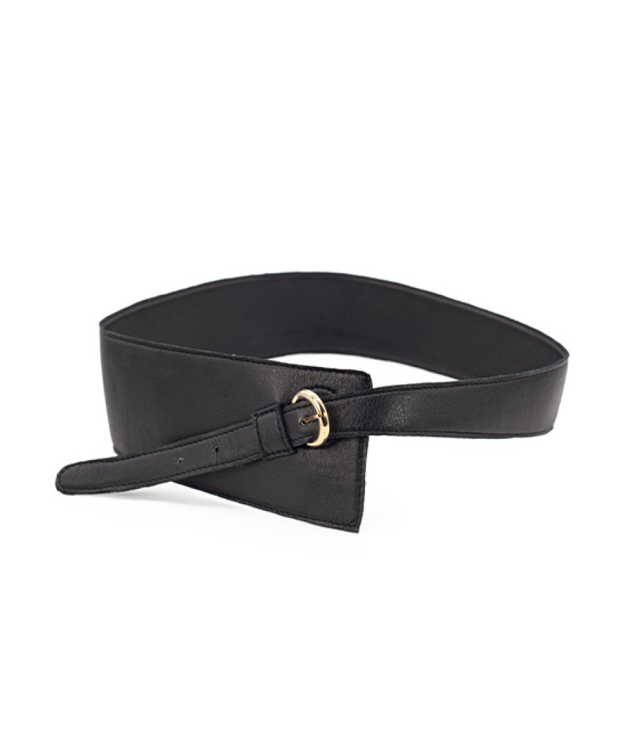 Accessories Angel Lozano | Irregular Black Kenya Belt