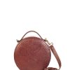 Bags Angel Lozano | Quetzal Engraved Leather Brown