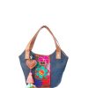 Bags Angel Lozano | Diana Mezclilla Loom Flowers Blue