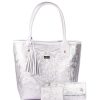 Accessories Angel Lozano | Soraya Purse Kit, Wallet 101, Boy'S Purse In Silver Color