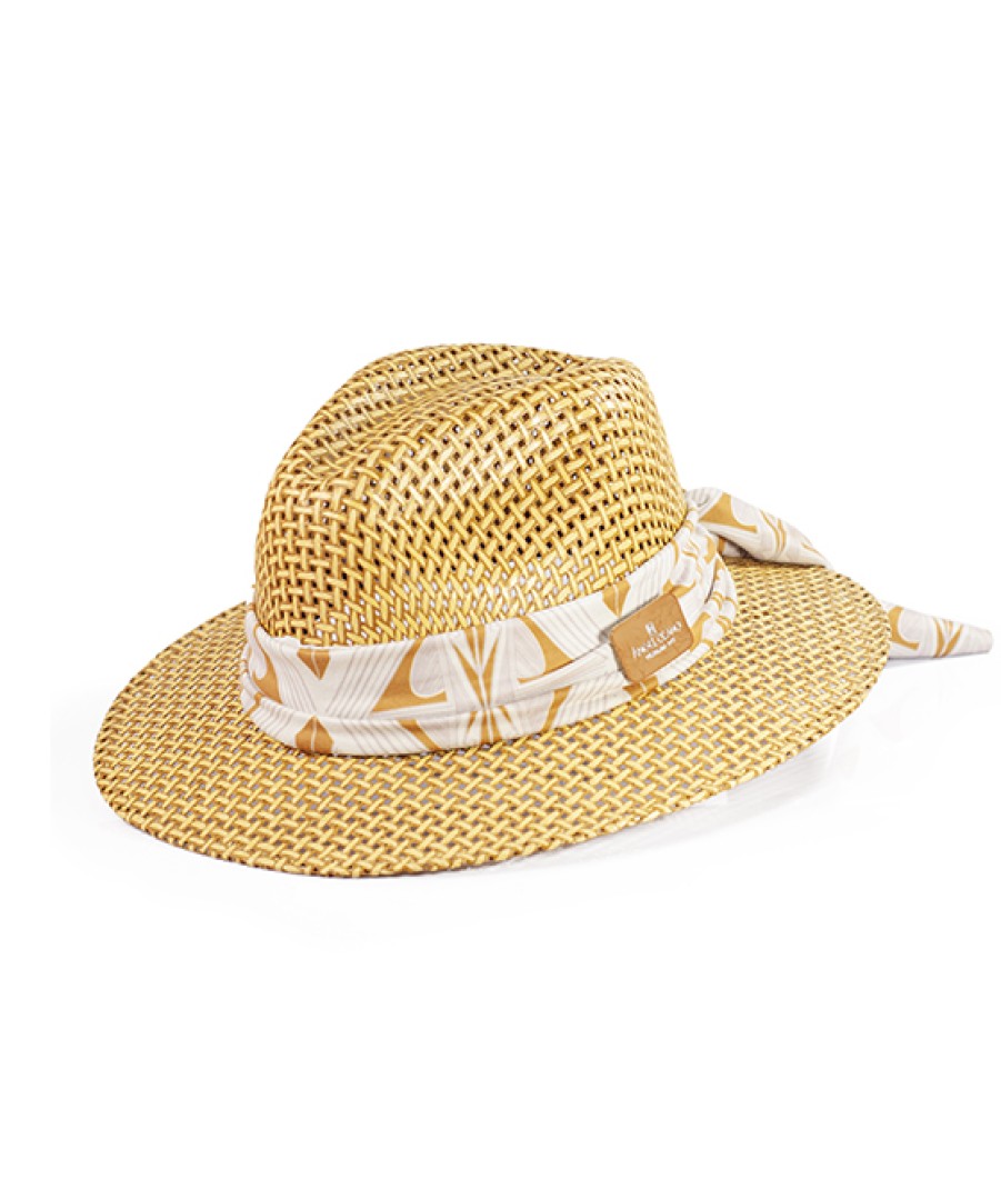 Accessories Angel Lozano | Camel Printed Basket Hat