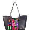 Bags Angel Lozano | Mazatlan Synthetic Loom Flowers Black