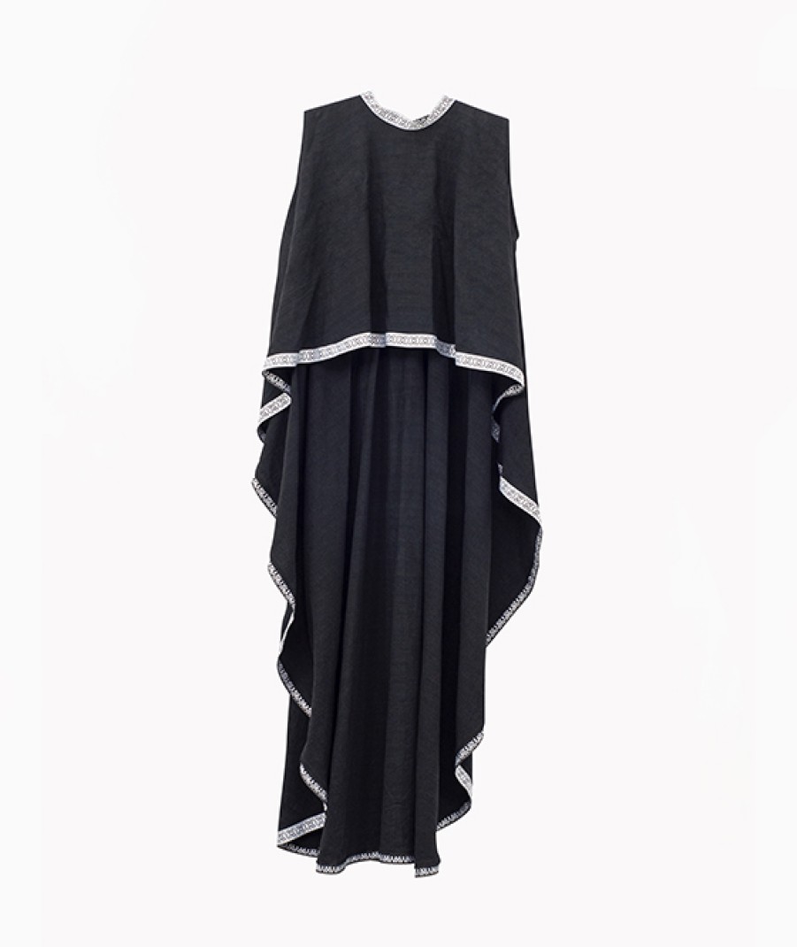 Clothing Angel Lozano | Black Cape Top Al-W21