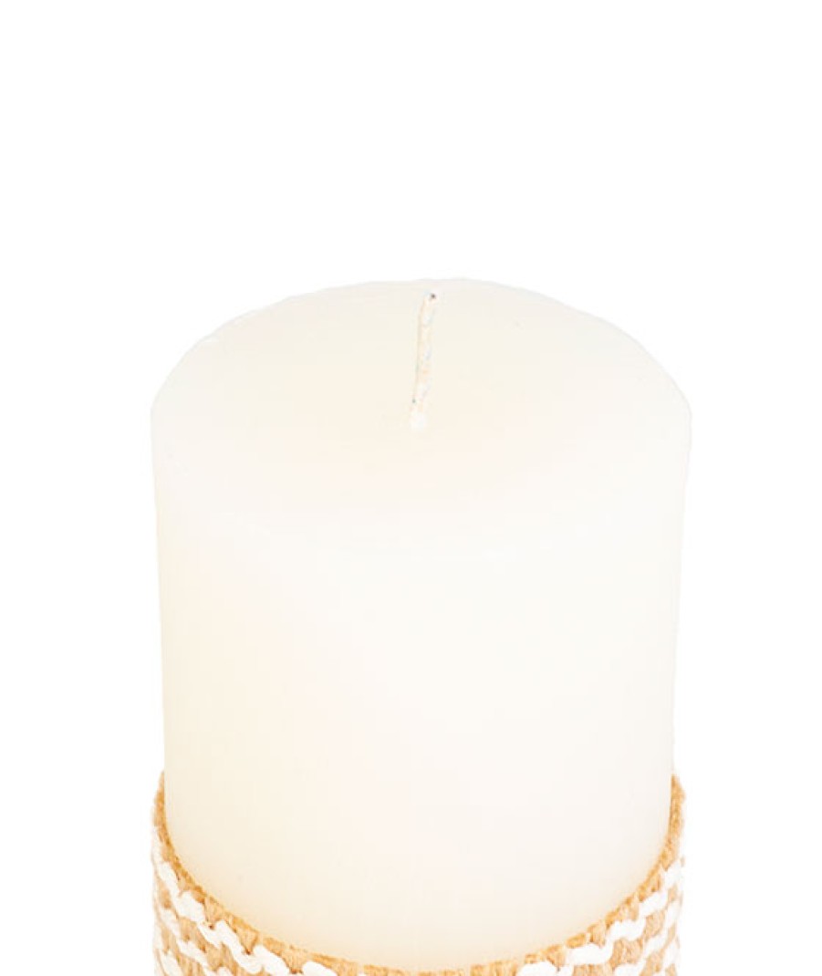 Velas Angel Lozano | Beige Jute Rhombus Aromatic Candle