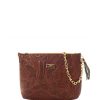 Bags Angel Lozano | Sand Engraved Leather Brown