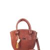 Bags Angel Lozano | Citlali Engraved Leather Brown