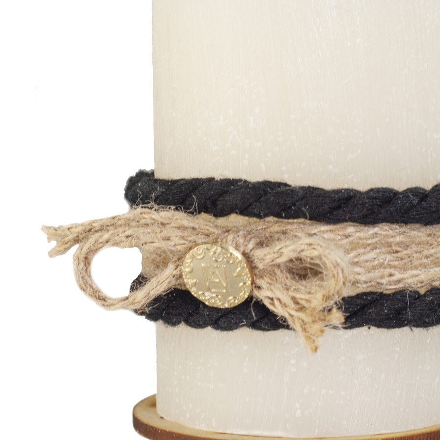 Velas Angel Lozano | Black Jute Candle Set