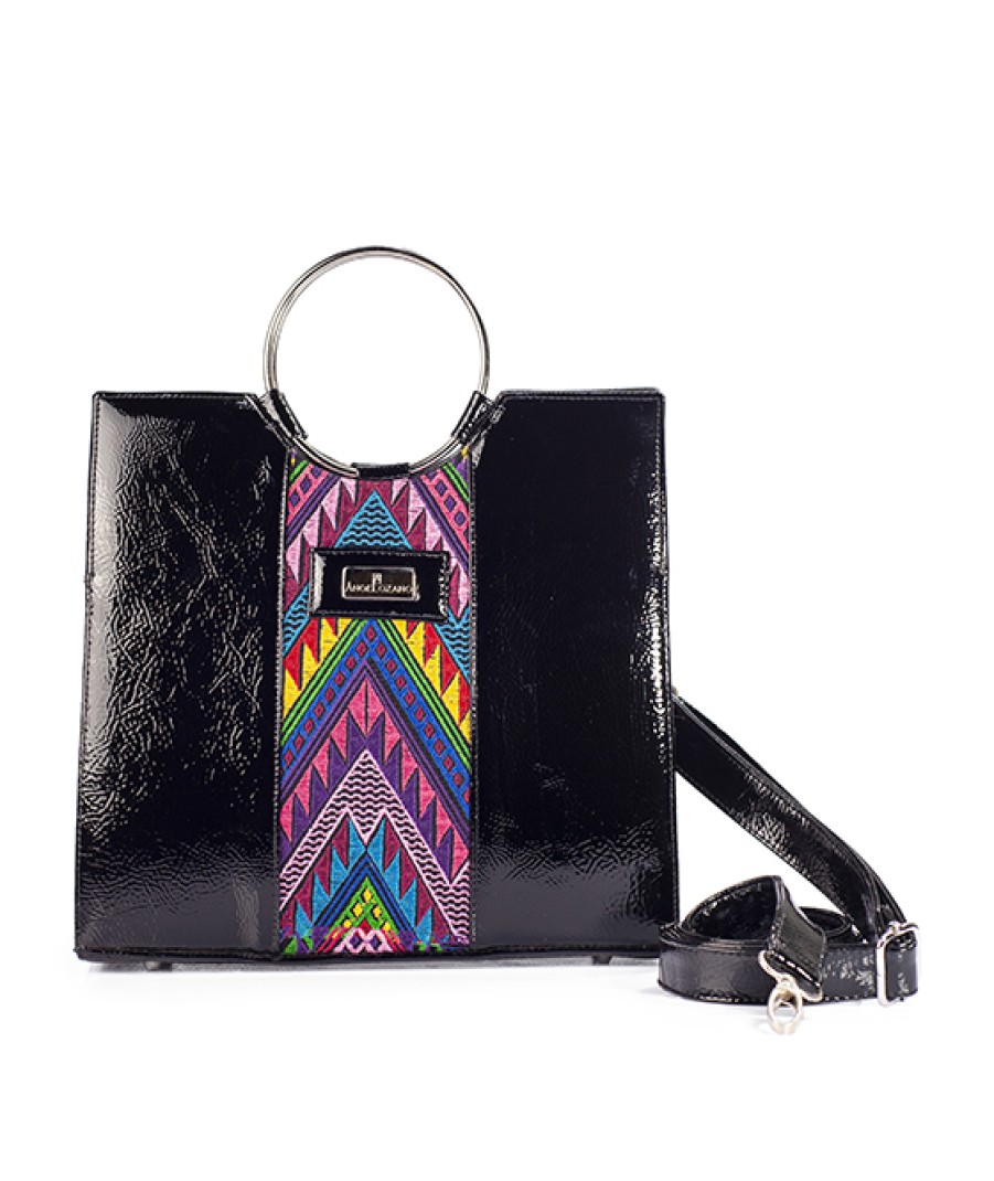 Bags Angel Lozano | Ariel Synthetic Black Ethnic Loom