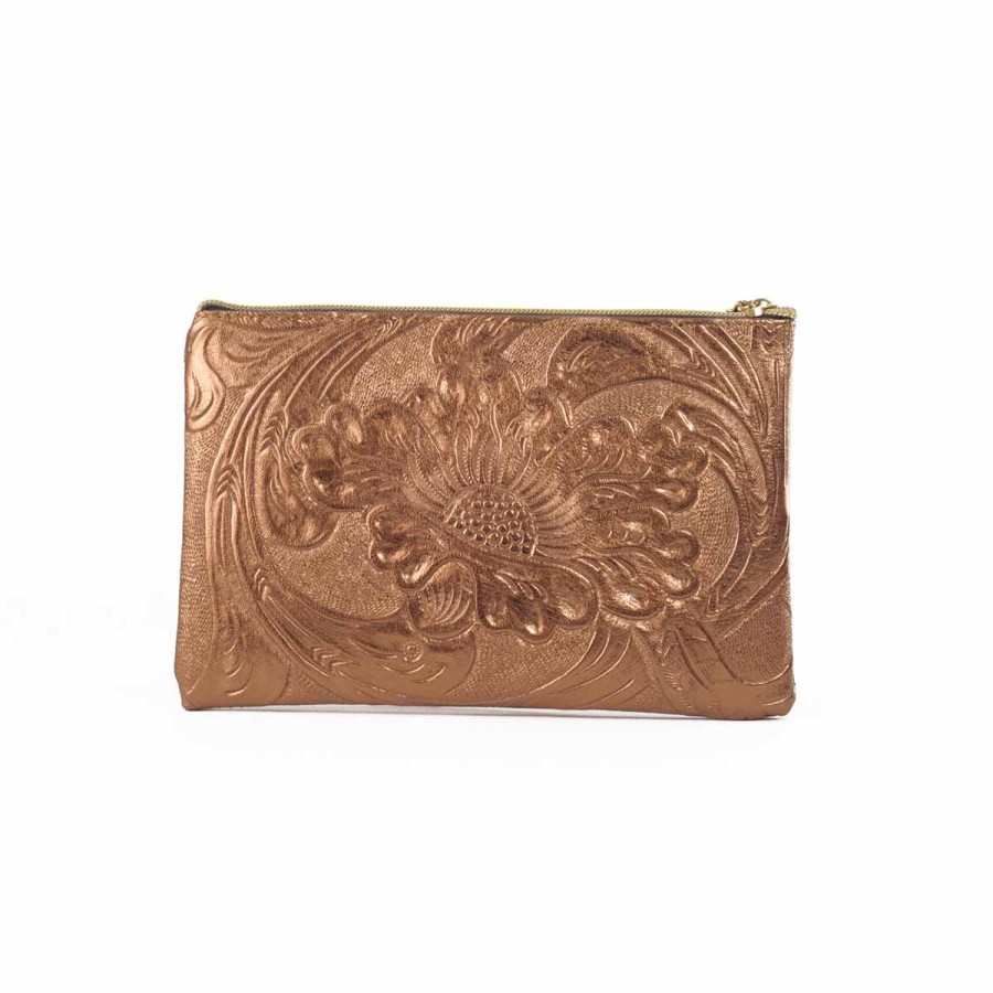 Accessories Angel Lozano | Copper Engraved Leather Purse