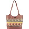 Bags Angel Lozano | Cristina Leather Ethnic Shedron Loom