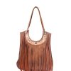 Bags Angel Lozano | Jessica Chiseled Leather Brown