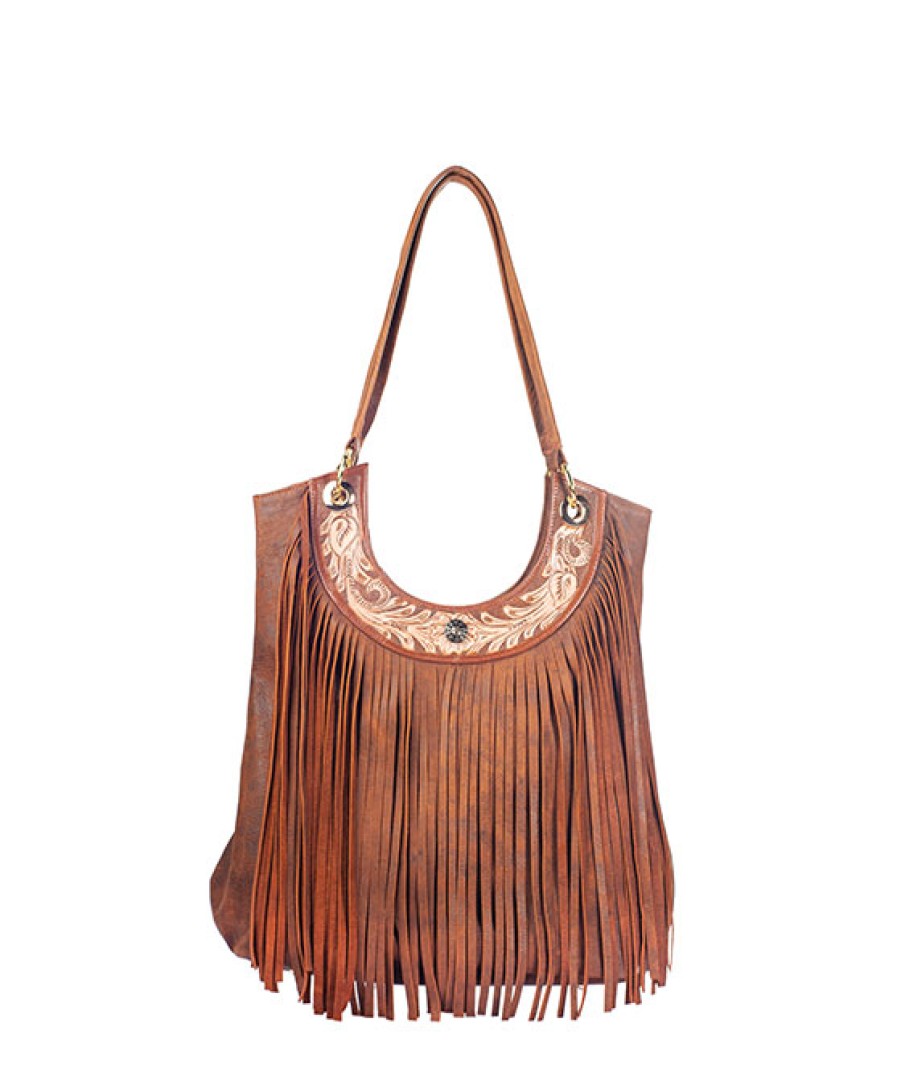 Bags Angel Lozano | Jessica Chiseled Leather Brown