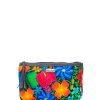 Accessories Angel Lozano | Black Flowers Jumbo Loom Cosmetic Bag