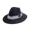 Accessories Angel Lozano | Black Printed Suede Hat