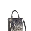 Bags Angel Lozano | Pilar Leather Embroidery Mandala Black