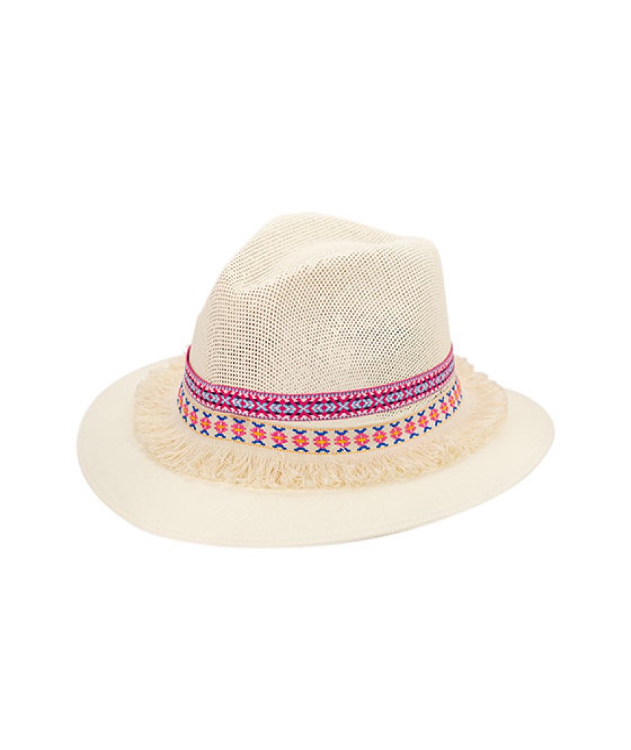 Accessories Angel Lozano | Ladies Beige Bearded Hat