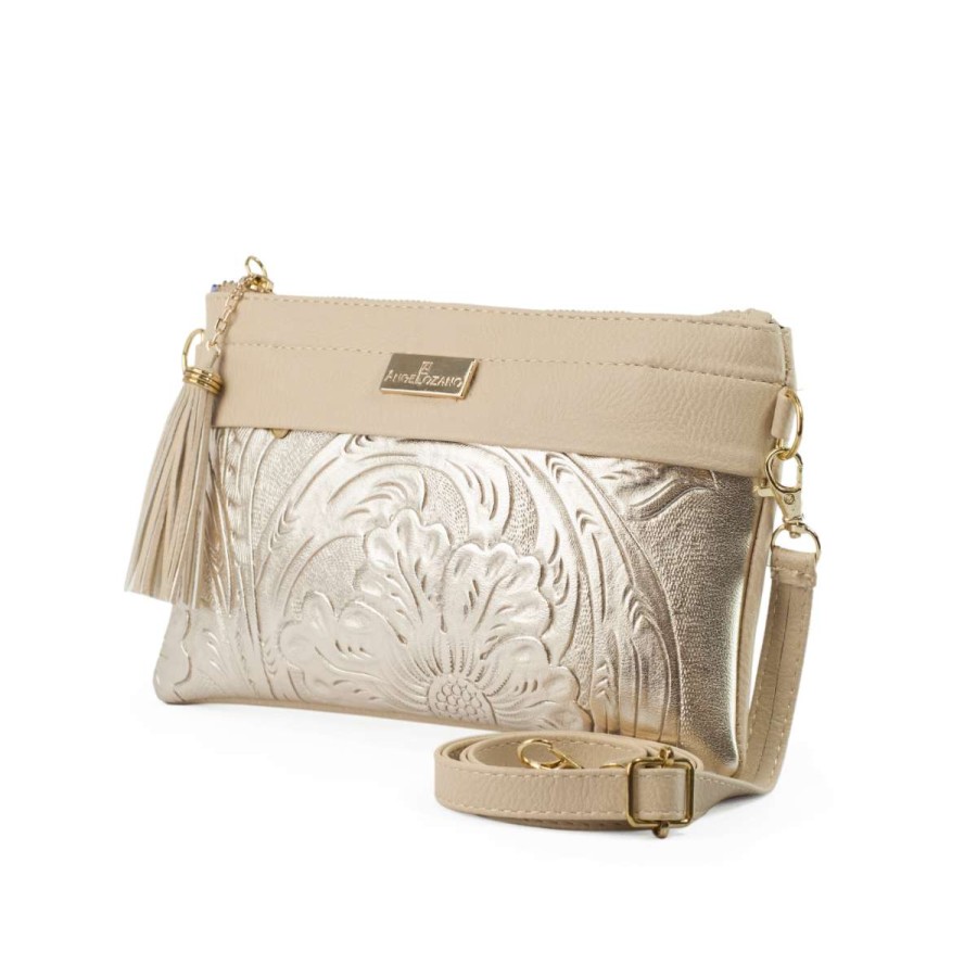 Bags Angel Lozano | Itzel Bone Engraved Gold