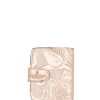 Accessories Angel Lozano | Rose Gold Engraved Leather Card Holder