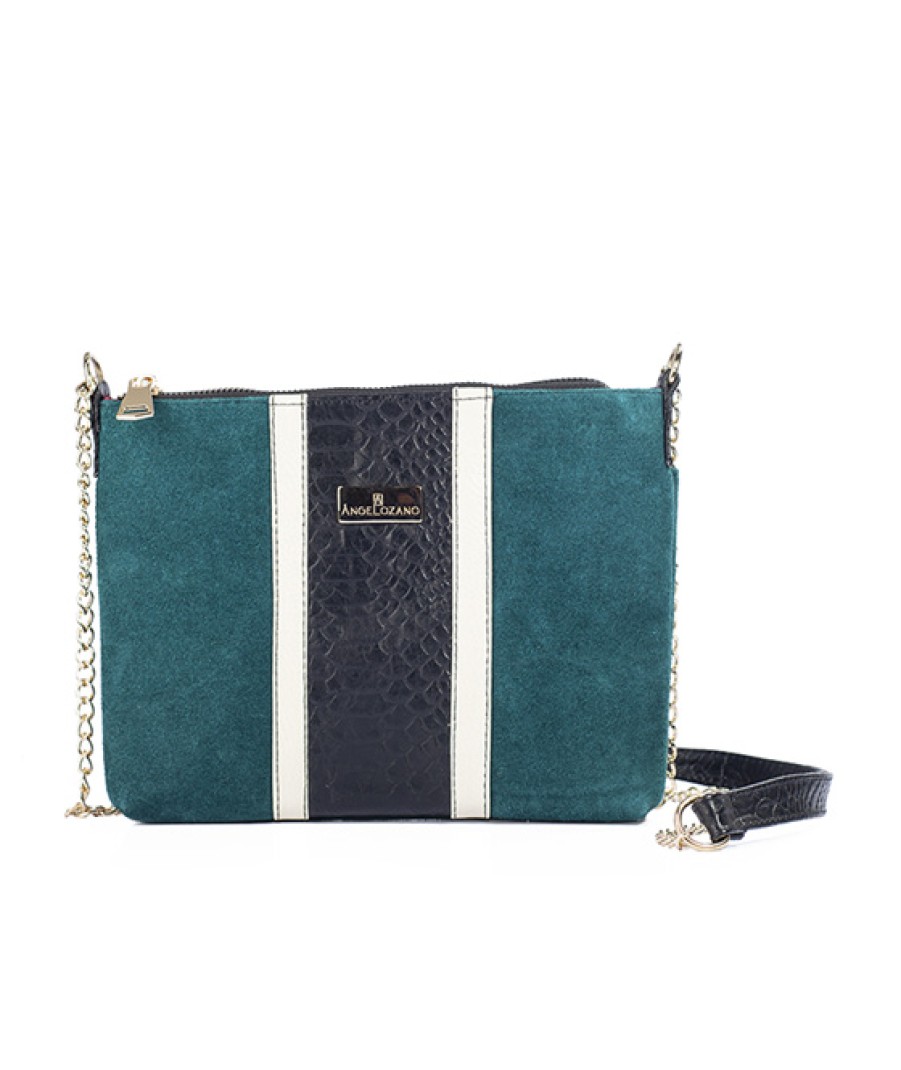 Bags Angel Lozano | Green Suede Sand