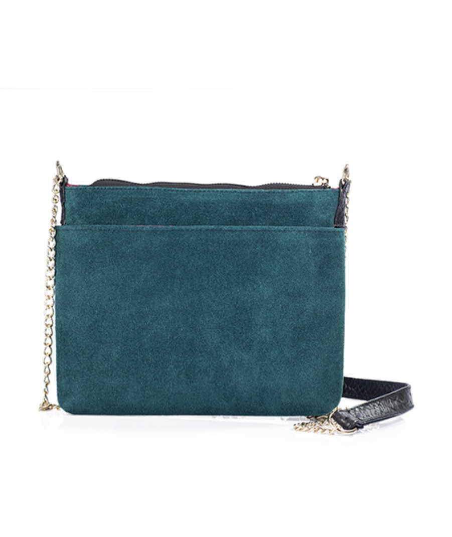 Bags Angel Lozano | Green Suede Sand