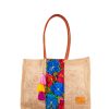 Bags Angel Lozano | Marimar Jute Jute Loom Flowers Beige Large