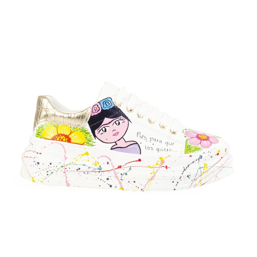 Bags Angel Lozano | Hand Painted Platform Tennis