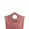 Bags Angel Lozano | Teresa Engraved Leather Brown