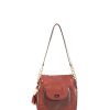 Bags Angel Lozano | Amalia Engraved Leather Brown