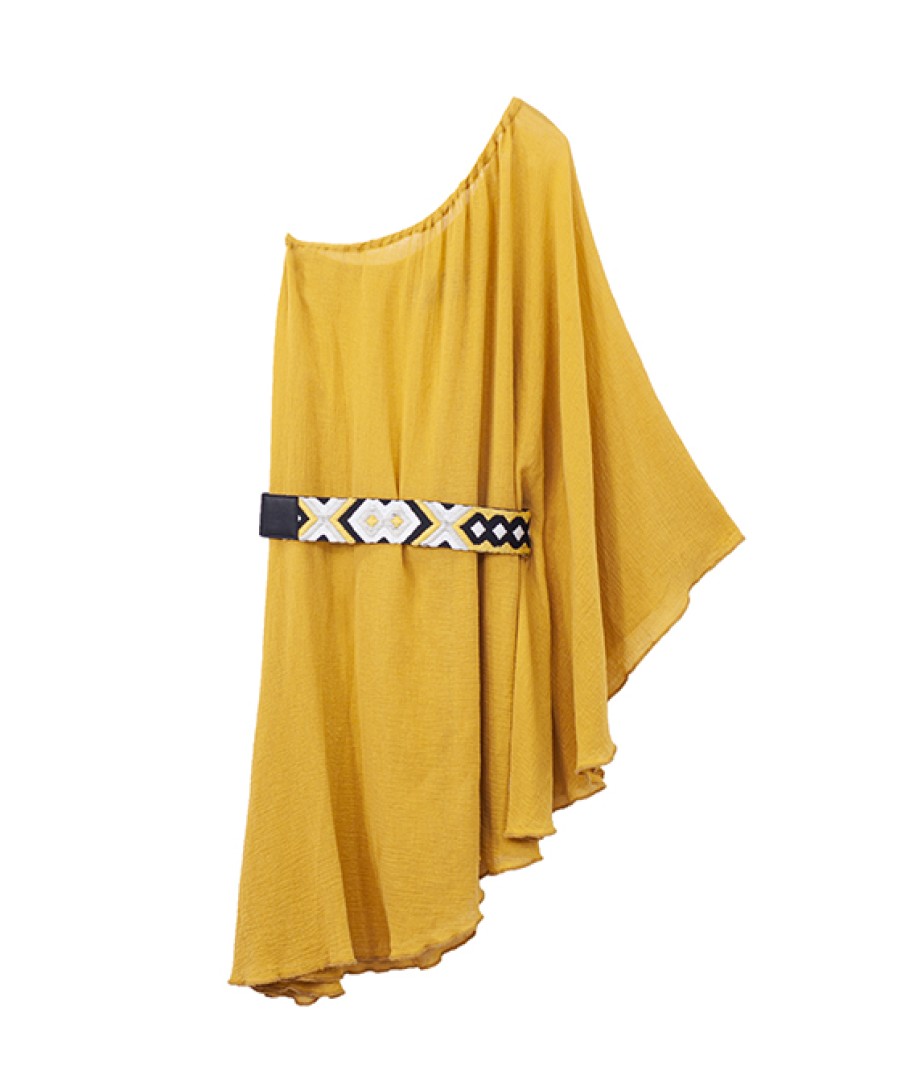 Bags Angel Lozano | Mustard Gauze Dress Al-W09