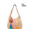 Bags Angel Lozano | Veronica Jute Jute Loom Rhombus Beige