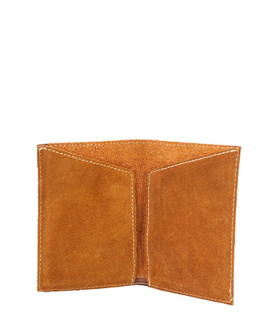 Accessories Angel Lozano | Camel Engraved Leather Passport Holder