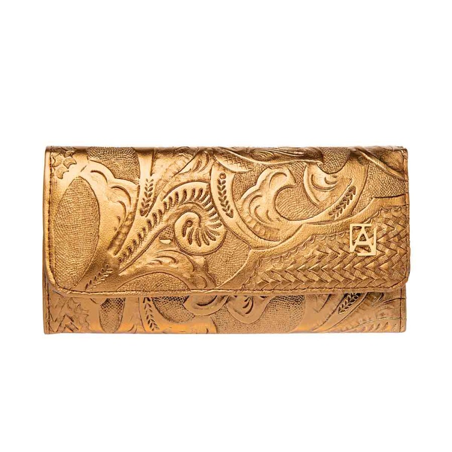 Accessories Angel Lozano | Copper Engraved Leather Wallet 101