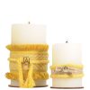 Velas Angel Lozano | Mustard Jute Candle Set