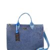 Bags Angel Lozano | Adela Blue Engraved Leather