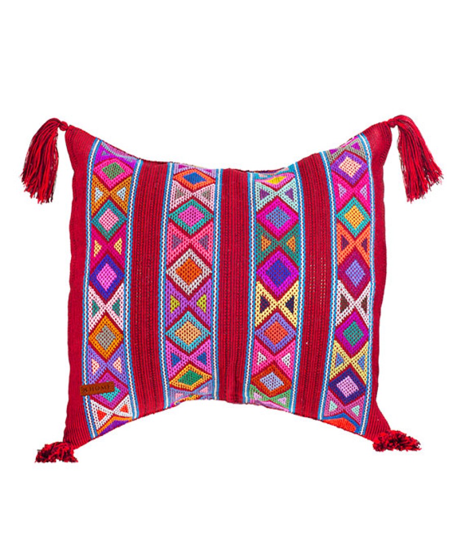 Cojines Angel Lozano | Loom Cushion Cover Rhombus Red