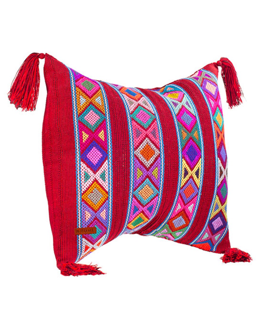 Cojines Angel Lozano | Loom Cushion Cover Rhombus Red