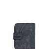 Accessories Angel Lozano | Engraved Leather Card Holder Black