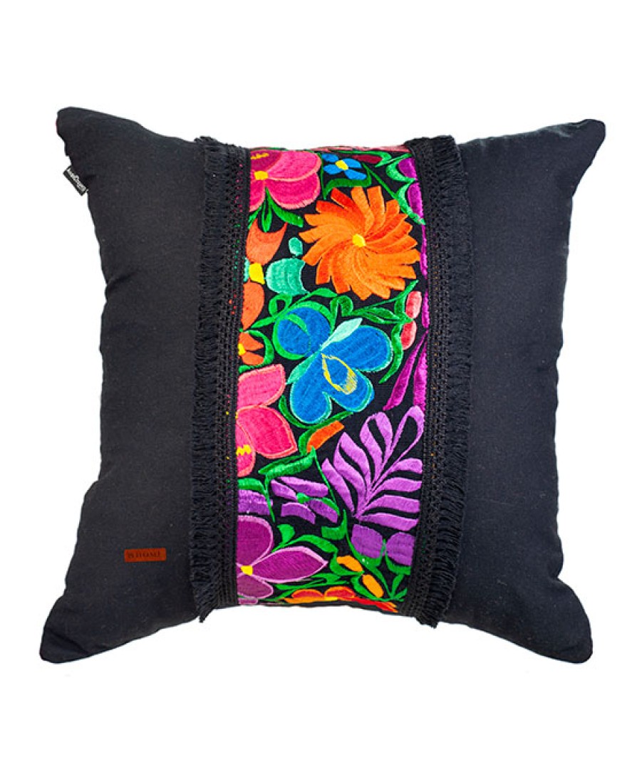 Cojines Angel Lozano | Black Loom Cushion Cover