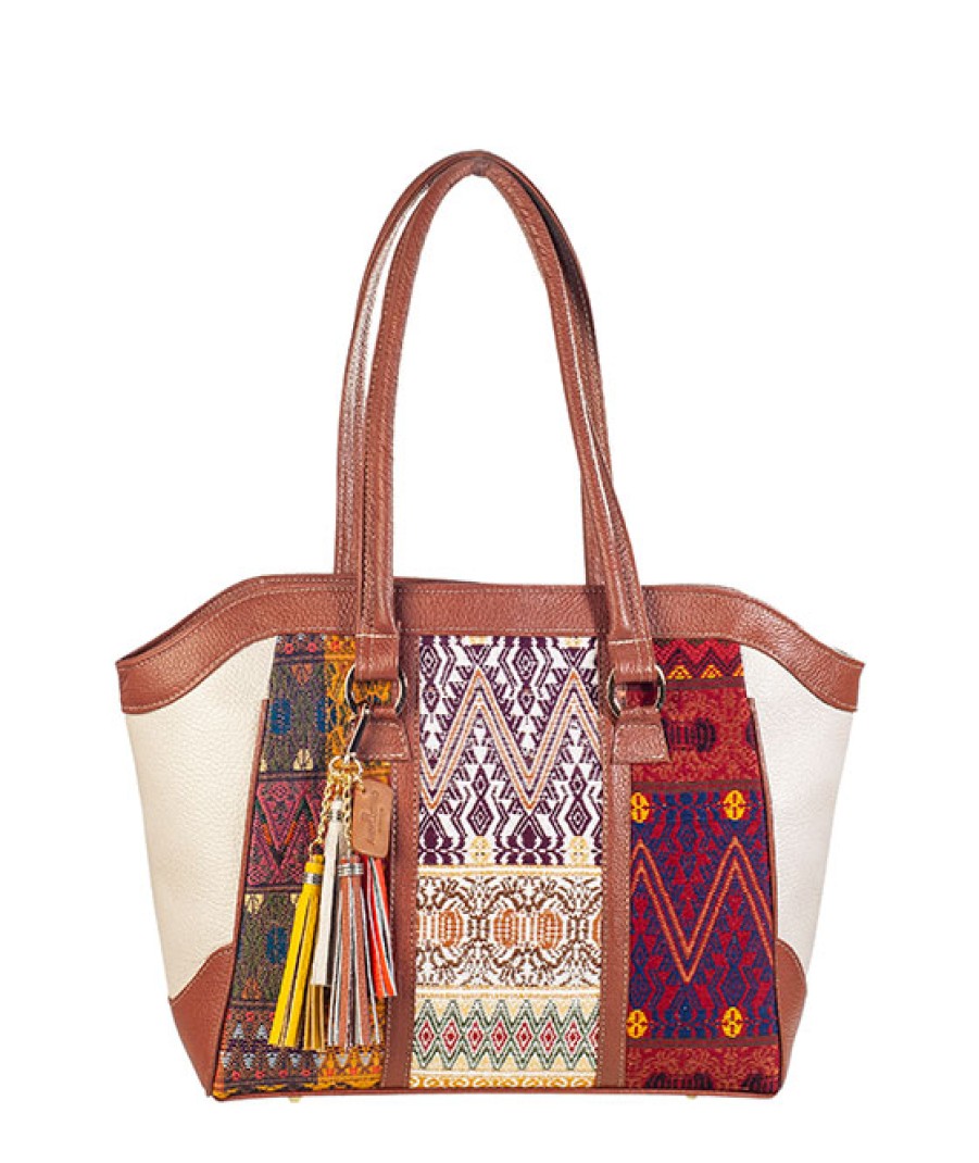 Bags Angel Lozano | Maya Leather 3 Looms Gold